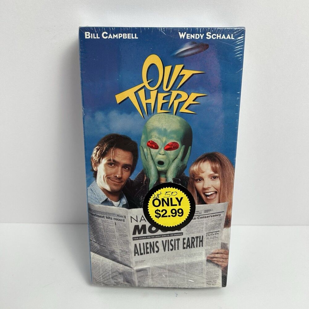 1995 Out There VHS  Aliens Billy Bob Thornton Robert Picardo OOP RARE